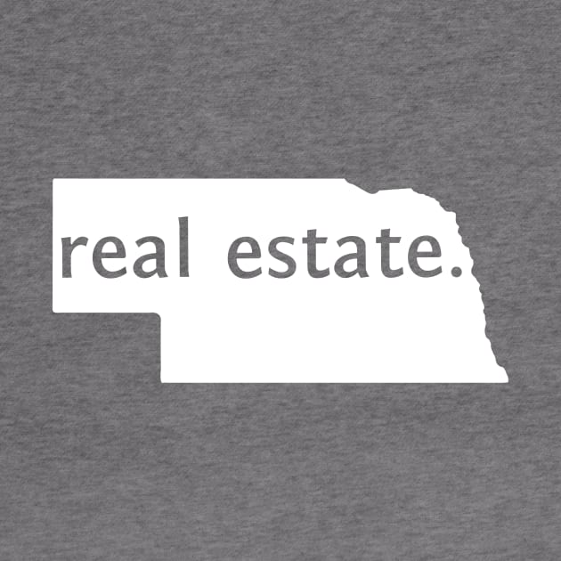 Nebraska State Real Estate T-Shirt by Proven By Ruben